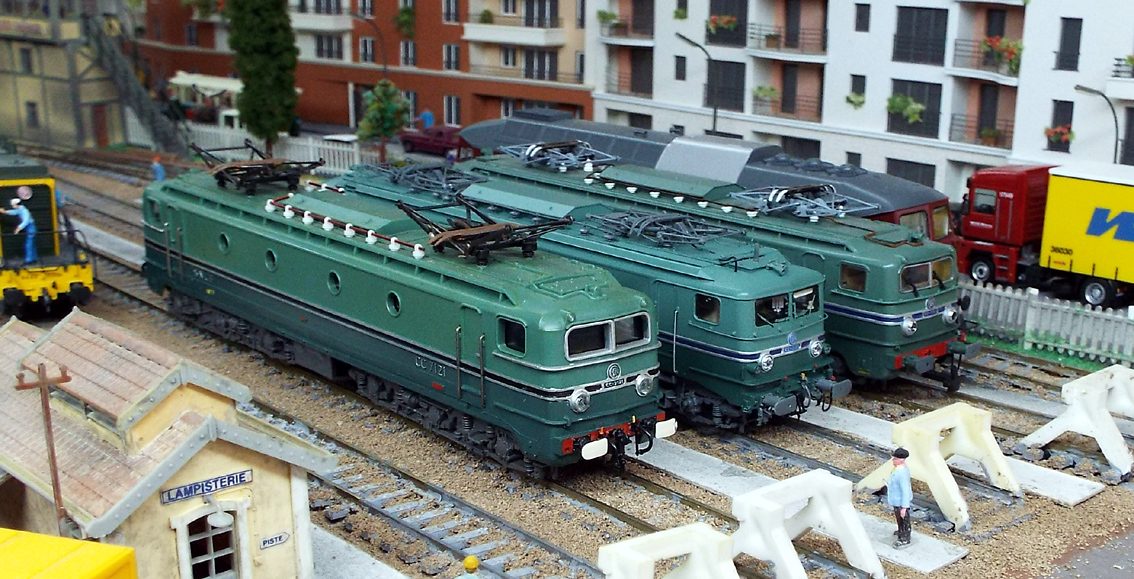 Les trois CC7100 du réseau