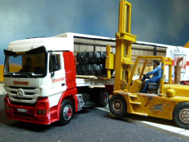 déchargement de pneus pour chargeur