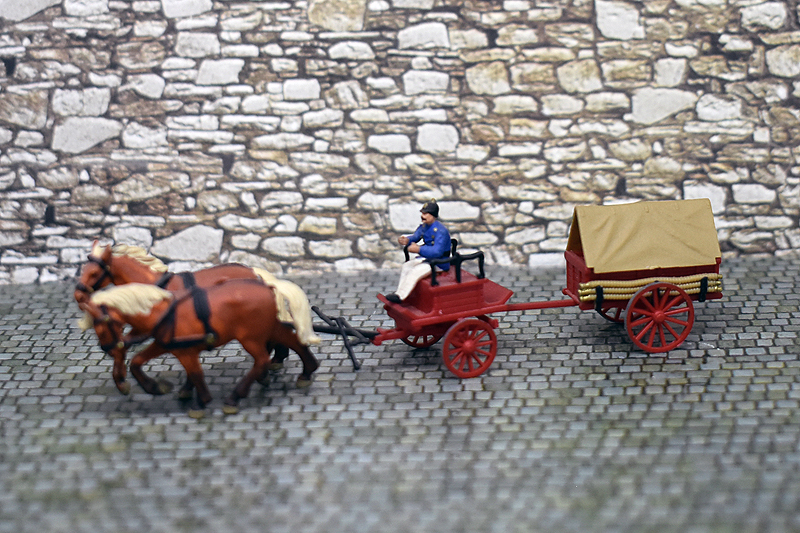 Chariot à charbon pour la pompe à vapeur