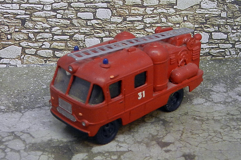 Type de véhicule inconnu/ Véhicule d'extinction à poudre