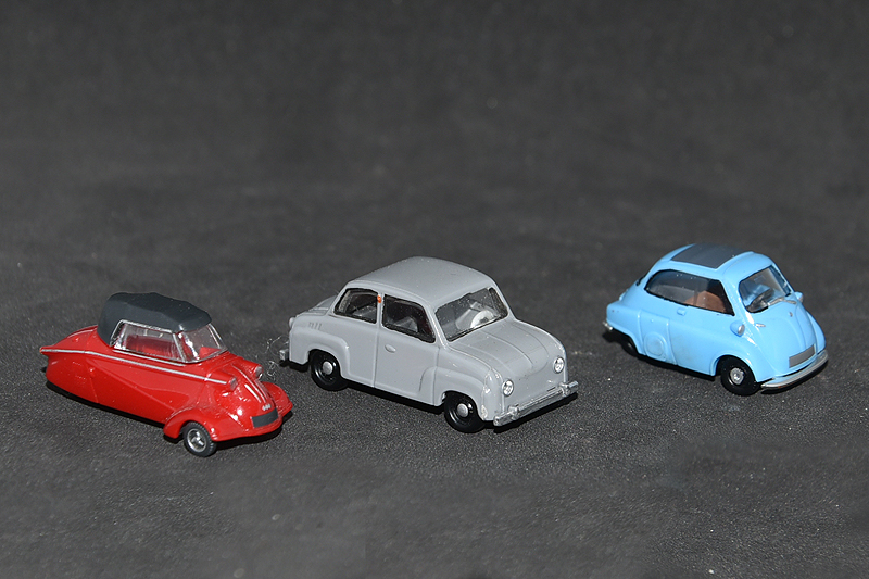 Messerschmidt ; Gogomobil ; BMW Isetta