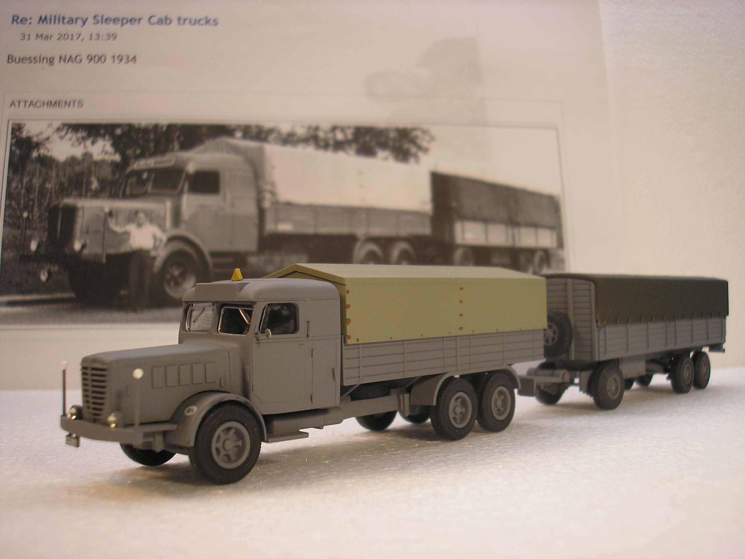 Bussing 900 Sleeper Cabin and Trailer