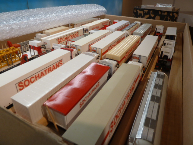 une partie de la flotte sochatrans