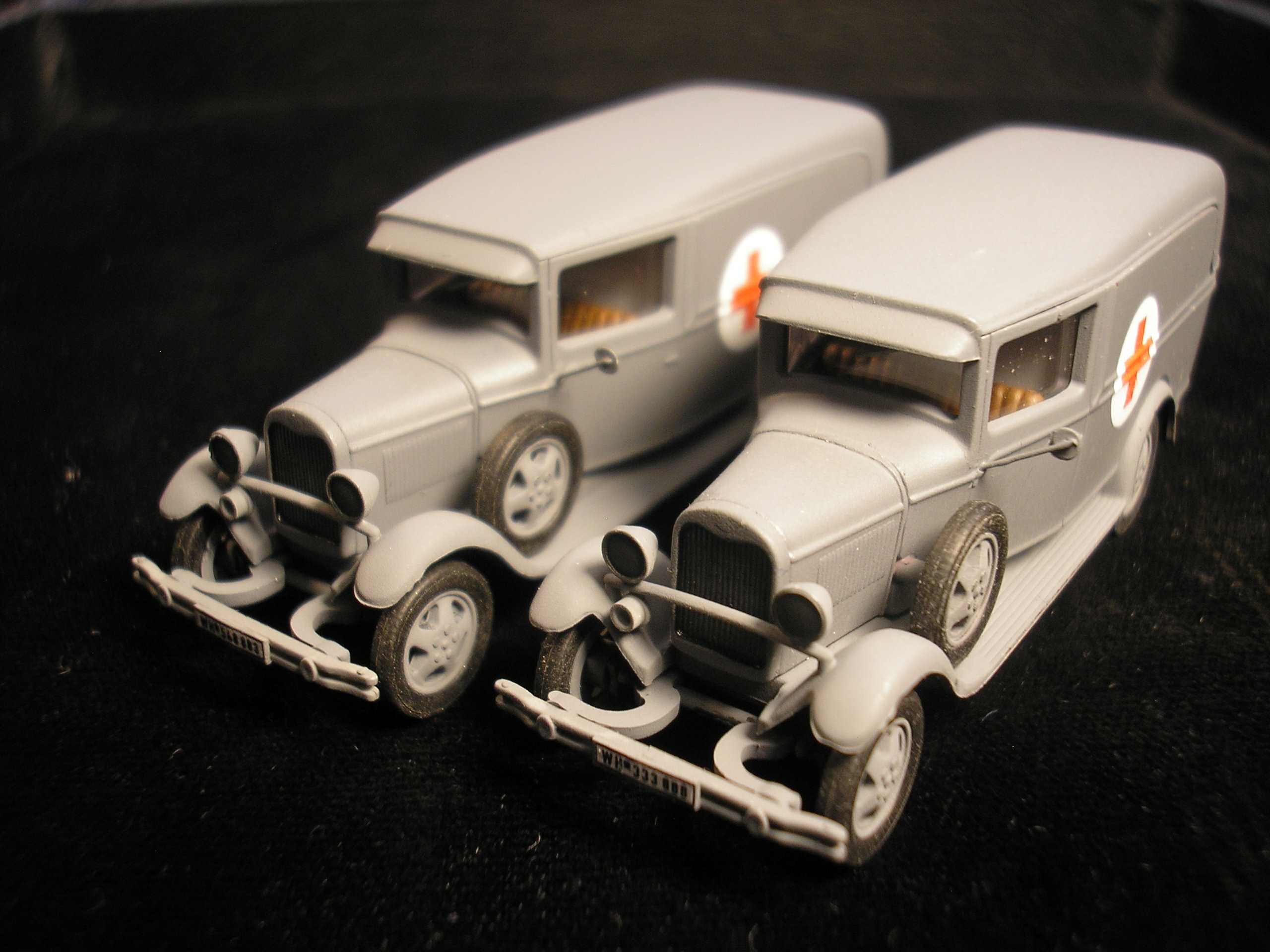 GAZ AA adapted to Werhmacht Ambulances